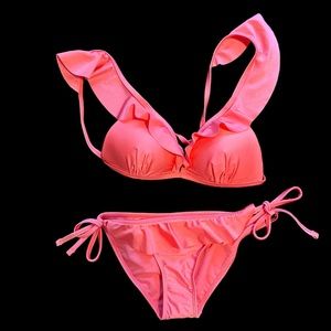 💖 NWOT OP Bikini Top Medium/Bottoms Small